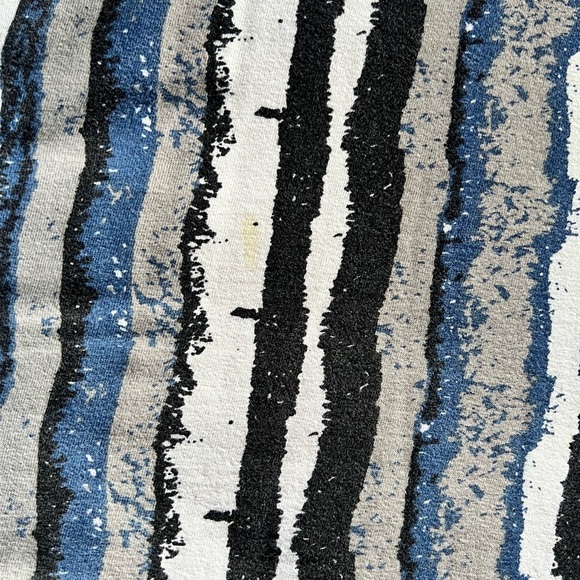 CITI Express Striped Blue and Black Men's Shirt Vintage Vibes  100% cotton - Picture 5 of 6